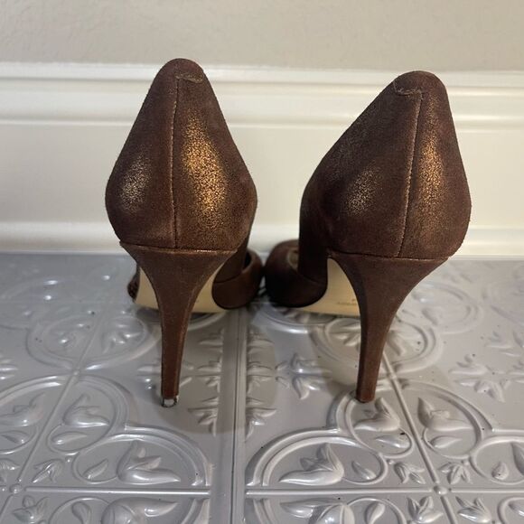 Nine West size 5.5 metallic brown heels - Picture 5 of 8